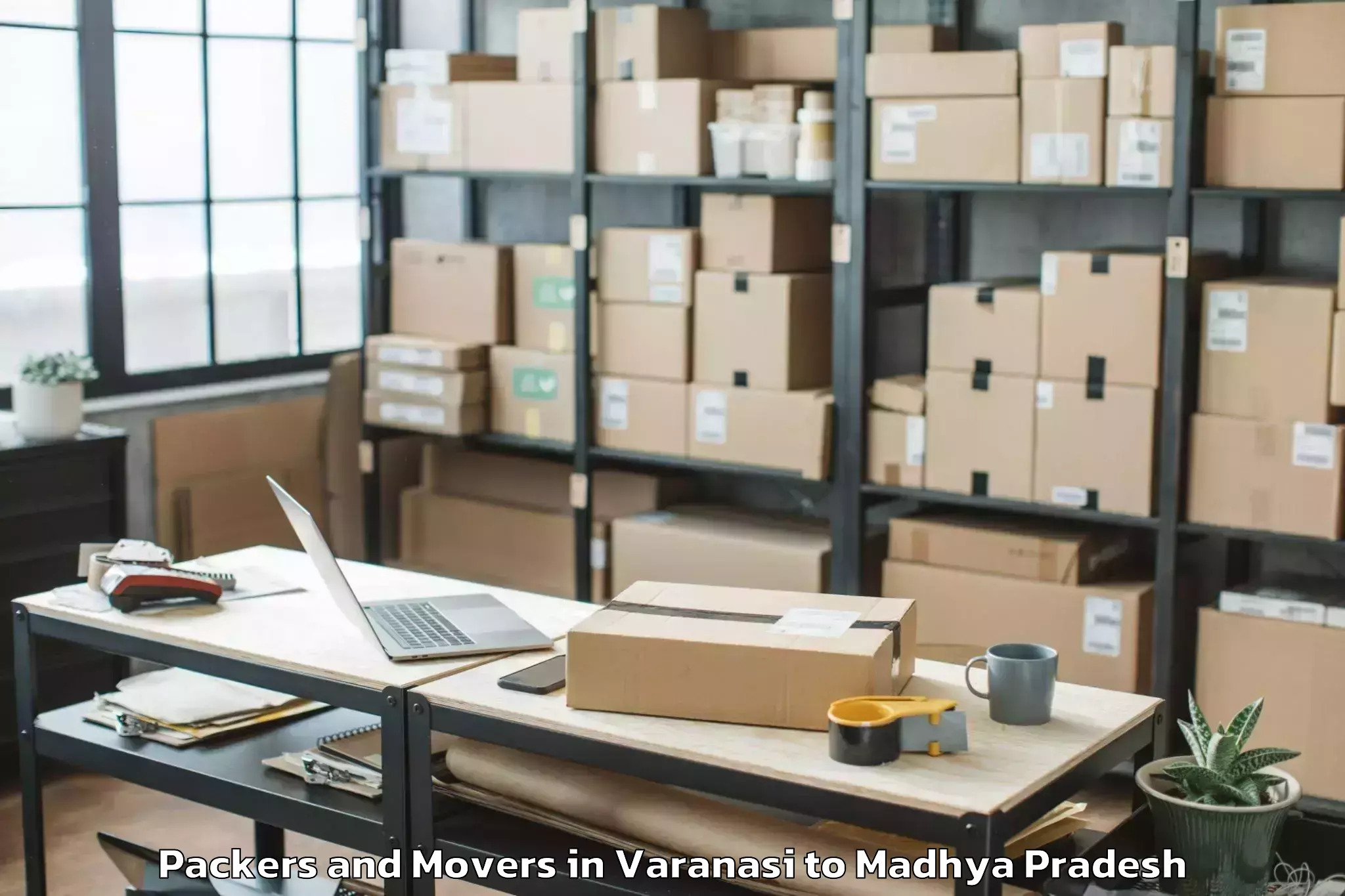 Professional Varanasi to Guna Packers And Movers